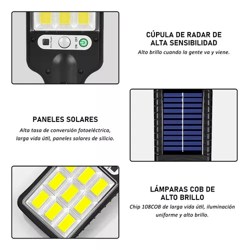 Foco Solar LED EcoLight™      - LLEVA 2 Y PAGA 1 [IMPERMEABLE]